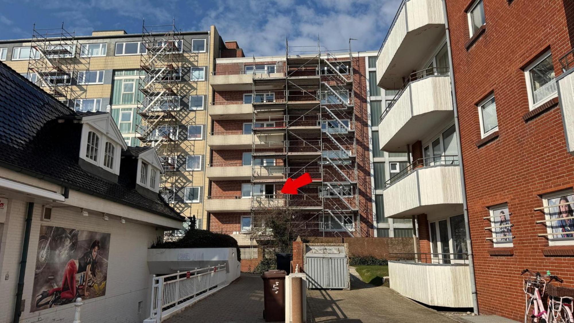 Strandflucht, Sehr Strandnah, Im Herzen Westerlands, Balkon, 1 Zi Eksteriør billede